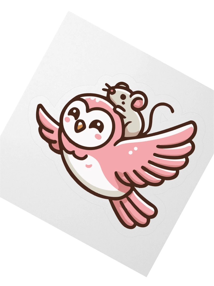 "Flying Friends" Sticker product image (9)