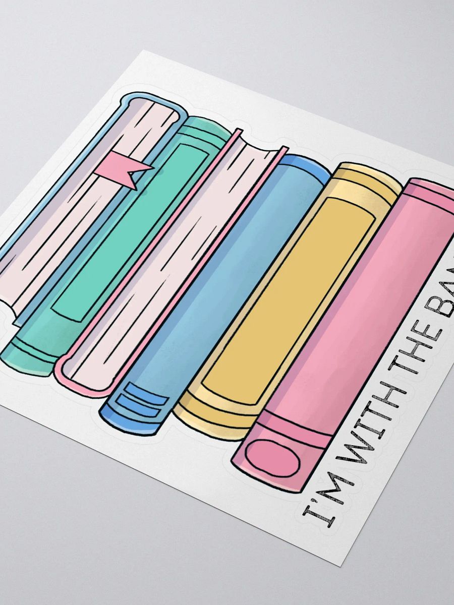 I'm With the Banned Book Stack Sticker product image (3)