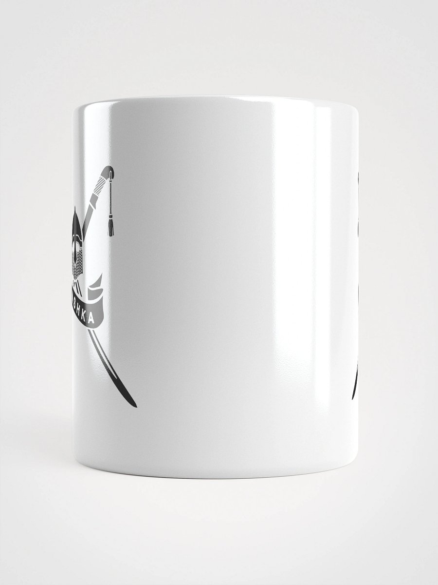 White Glossy Mug - black Shashka product image (15)