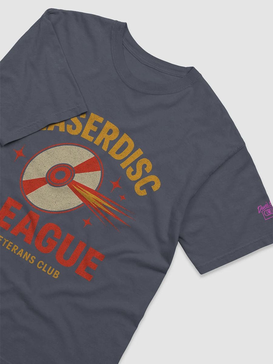 'LASERDISC LEAGUE' TEE: 12‑INCH SPINNERS, 425‑LINE FLEX, & REMOTE‑CONTROL ROYALTY product image (3)