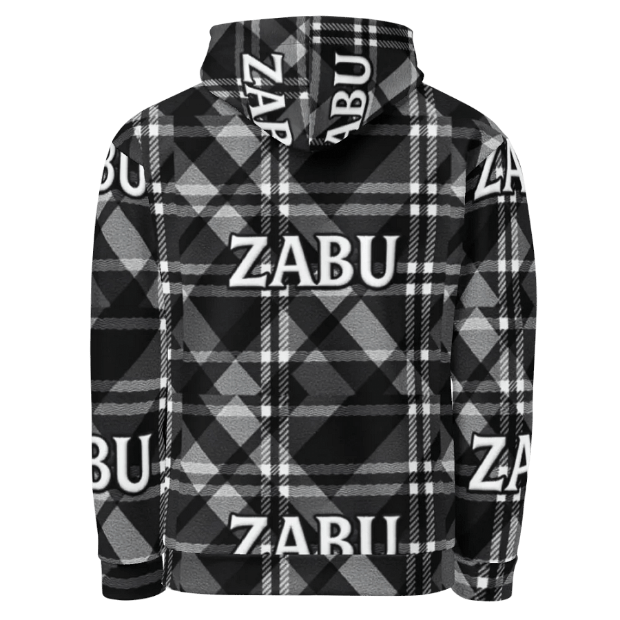 ZABU Checkered Plaid Unisex Hoodie product image (3)