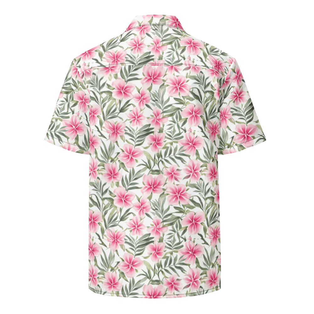 Floral Pattern Oleander Flowers Hawaiian Shirt product image (2)