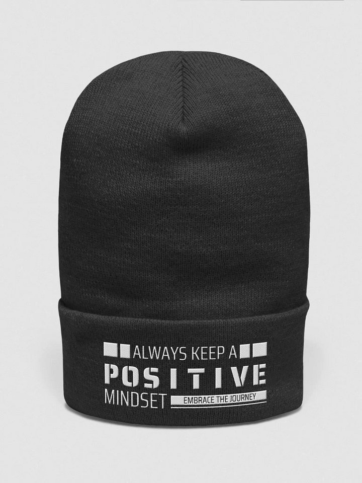 Positive Mindset cuffed beanie product image (2)