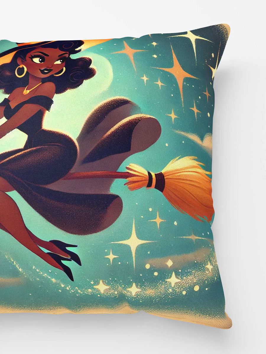 Whimsical Witch in Flight Halloween Pillow product image (3)