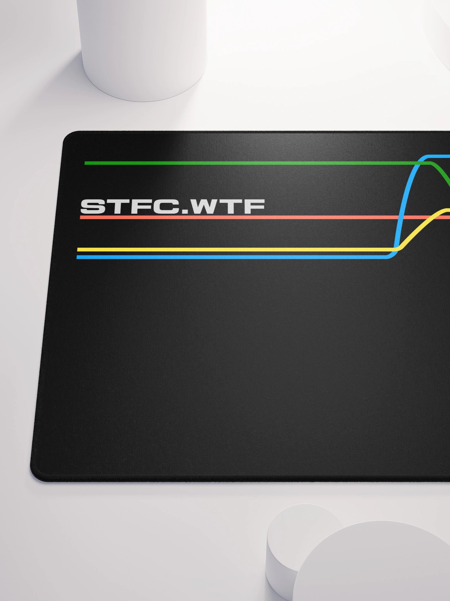80s Inspired STFC.WTF graph lines Mousepad product image (6)