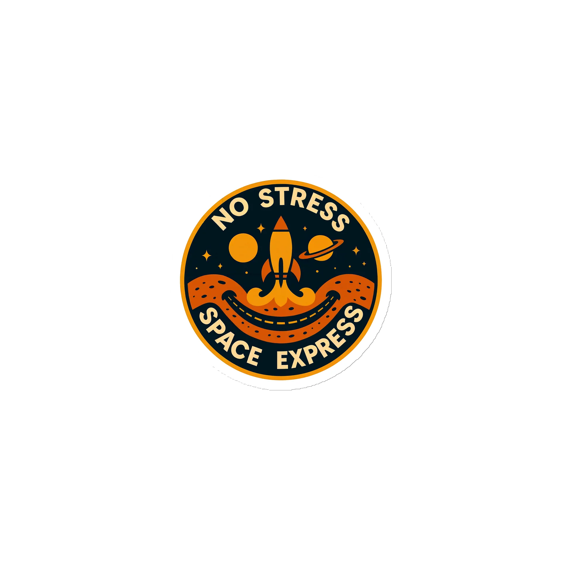 No Stress Space Express Magnet product image (1)