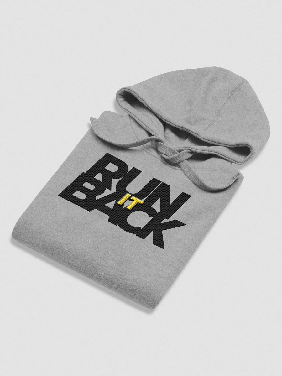 RUN IT BACK EMBROIDERED Hoodie BLACK lettering product image (5)