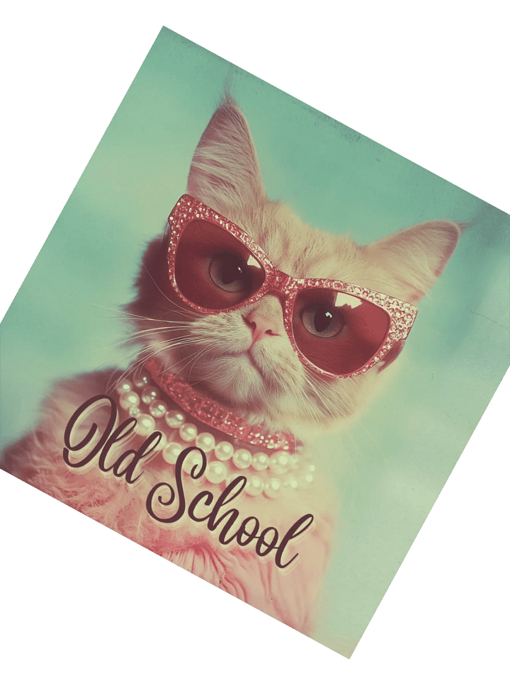 Old School Sass: Square Sticker product image (2)