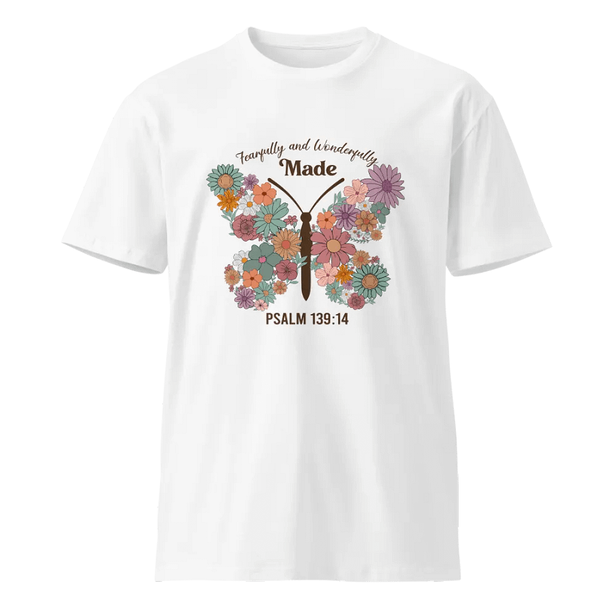 Fearfully & Wonderfully Made - Psalm 139:14 Unisex Premium T-Shirt product image (1)