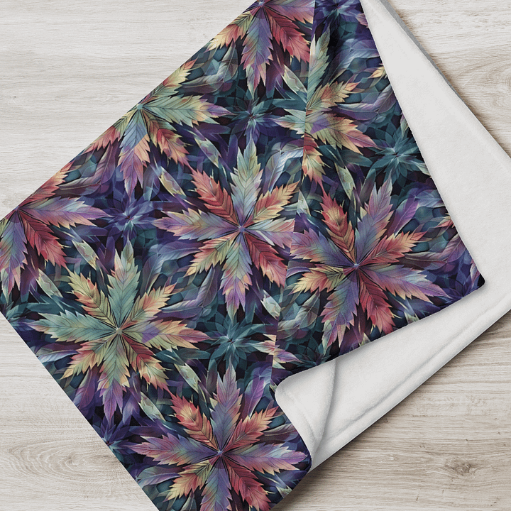 Cannabis - Aurora Blaze – Design | Silky Soft Throw Blanket product image (2)
