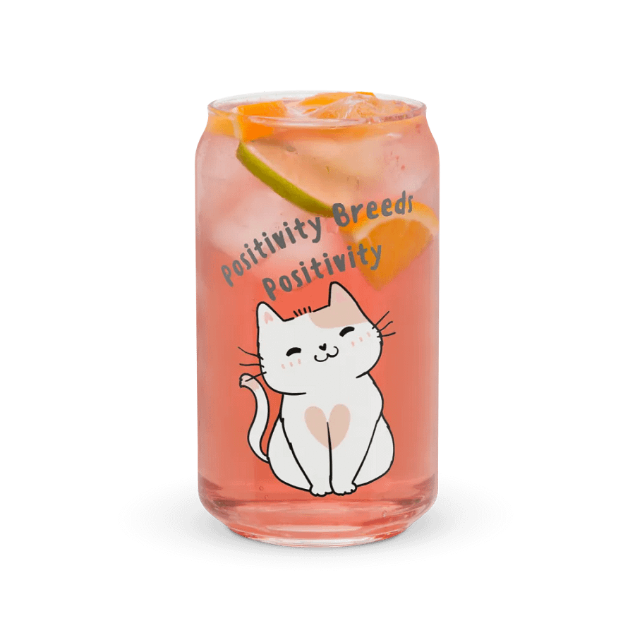 Smiling Cat Positivity Glass product image (37)