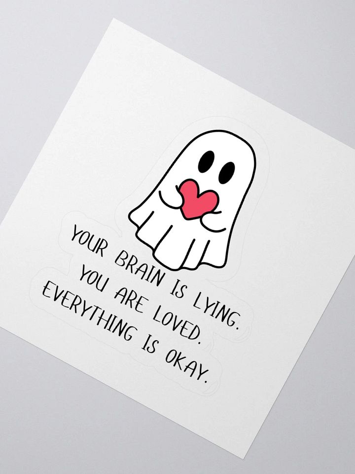 Lying Brain Sticker product image (4)
