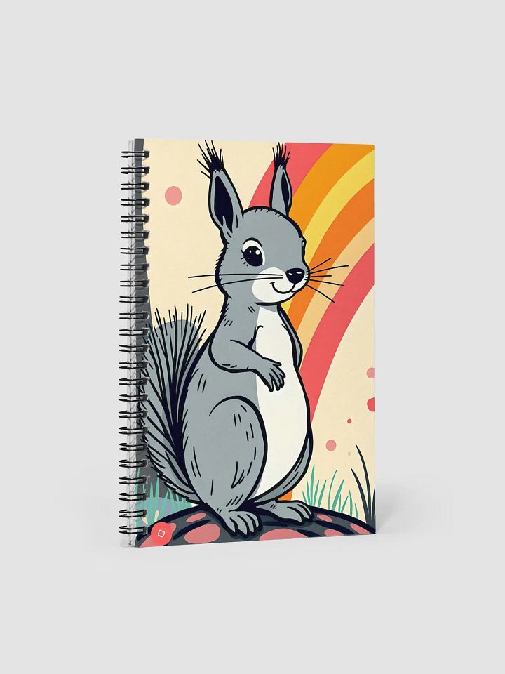 Rainbow Squirrel Spiral Notebook product image (1)