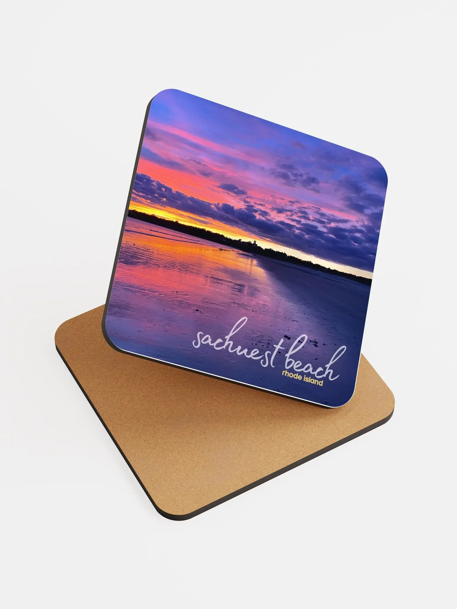 The Ocean State Series: Sachuest Sunset Coaster product image (3)
