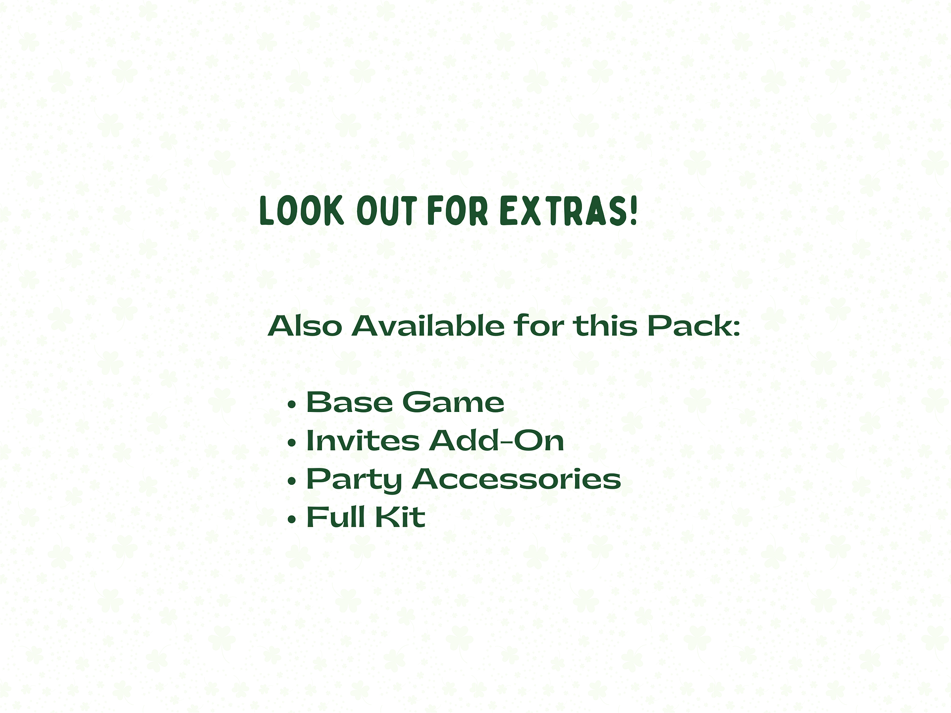 Out of Luck - A Festive St. Patrick's Day Murder Mystery - Extracurriculars Add-On product image (3)