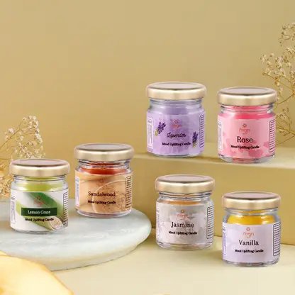 Floryn decor Scented Candles For Home Decor (Pack of 6) product image (2)