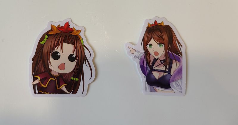 Maple & Smol :O Stickers