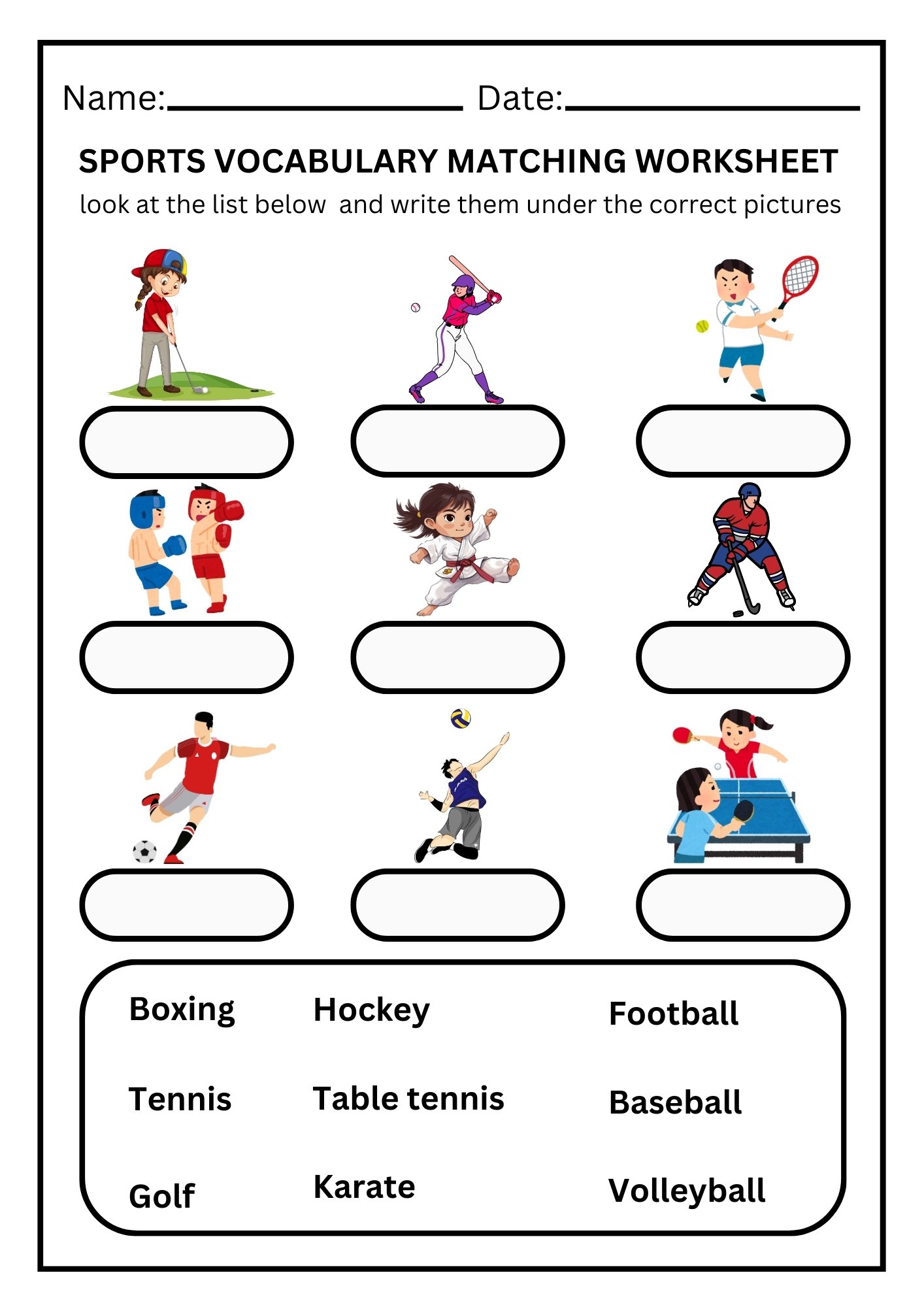 Sports Trivia Worksheet | Fun Activity for All Ages product image (1)