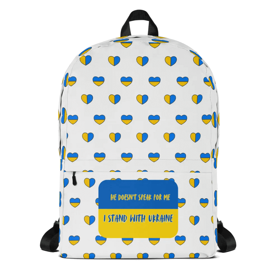 Resistors, Doesn't Speak for Me, Patterned White Backpack product image (1)
