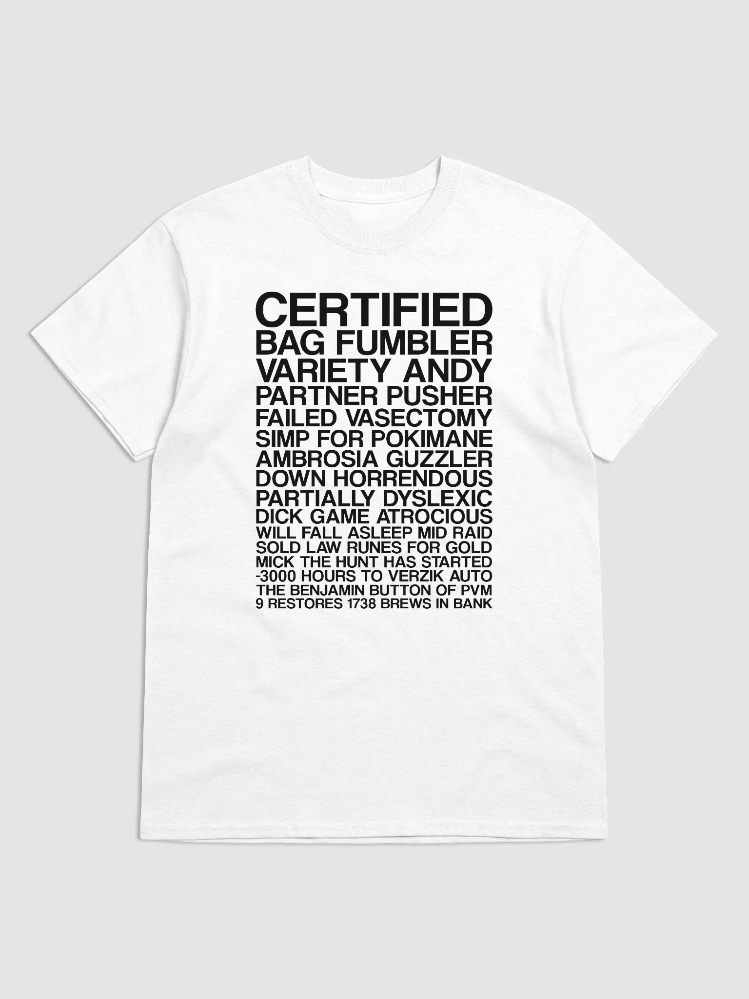 WALL OF TEXT (WHITE) product image (1)