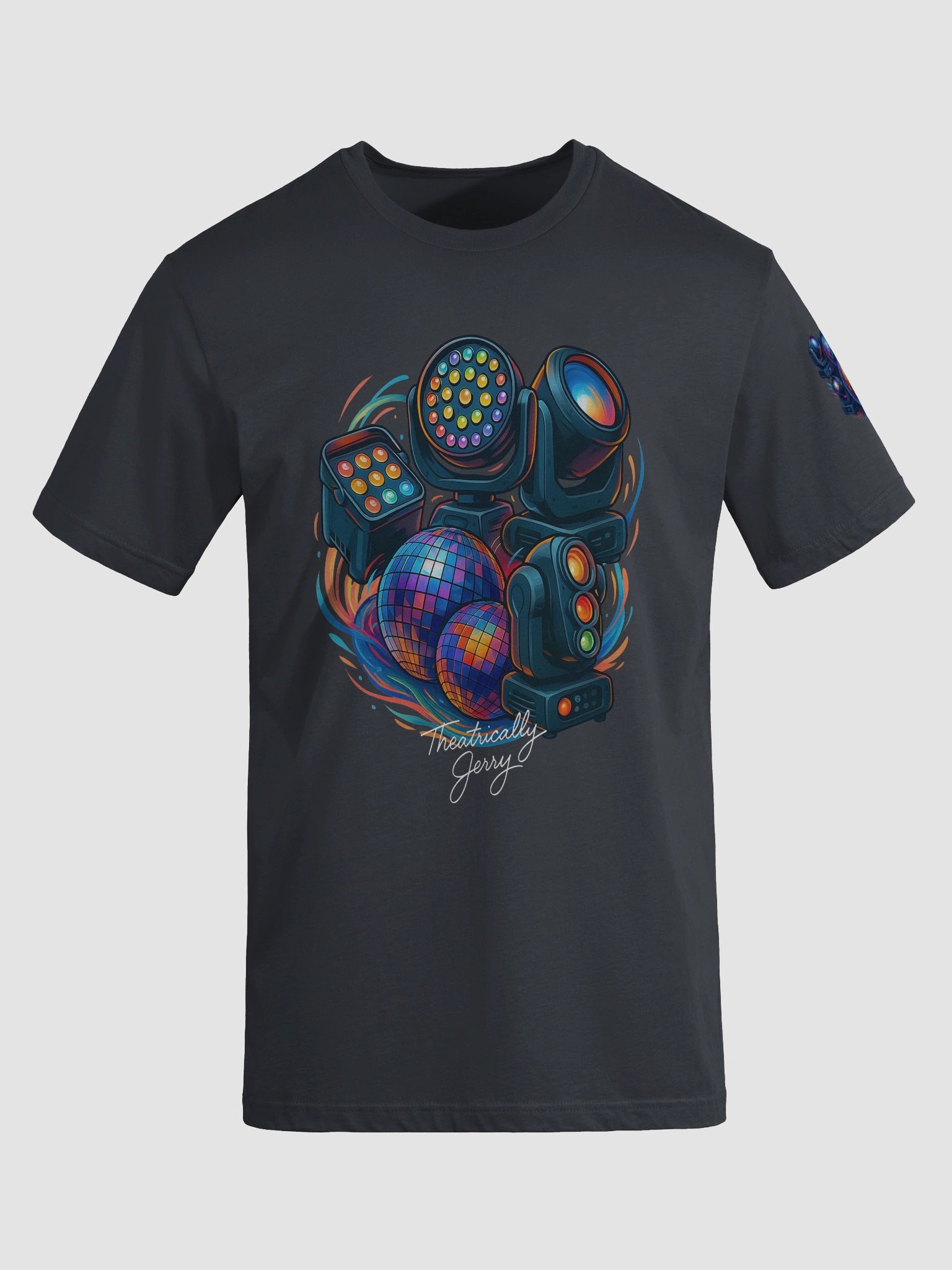 Limited Edition Theatrically Jerry Signed: "Light The Club" Graphic Disco Series DJ Light T-Shirt product image (1)