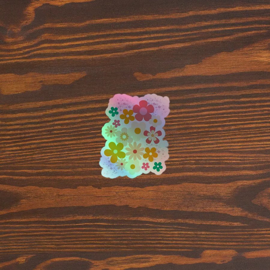 Blooming Holographic Garden Sticker Sheet product image (5)