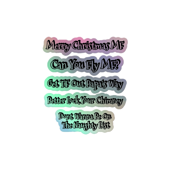 Festive Holographic Sticker Collection product image (2)