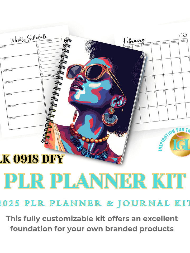 2025 PLR Planner & Journal Kit - PLK-0918-DFY product image (2)
