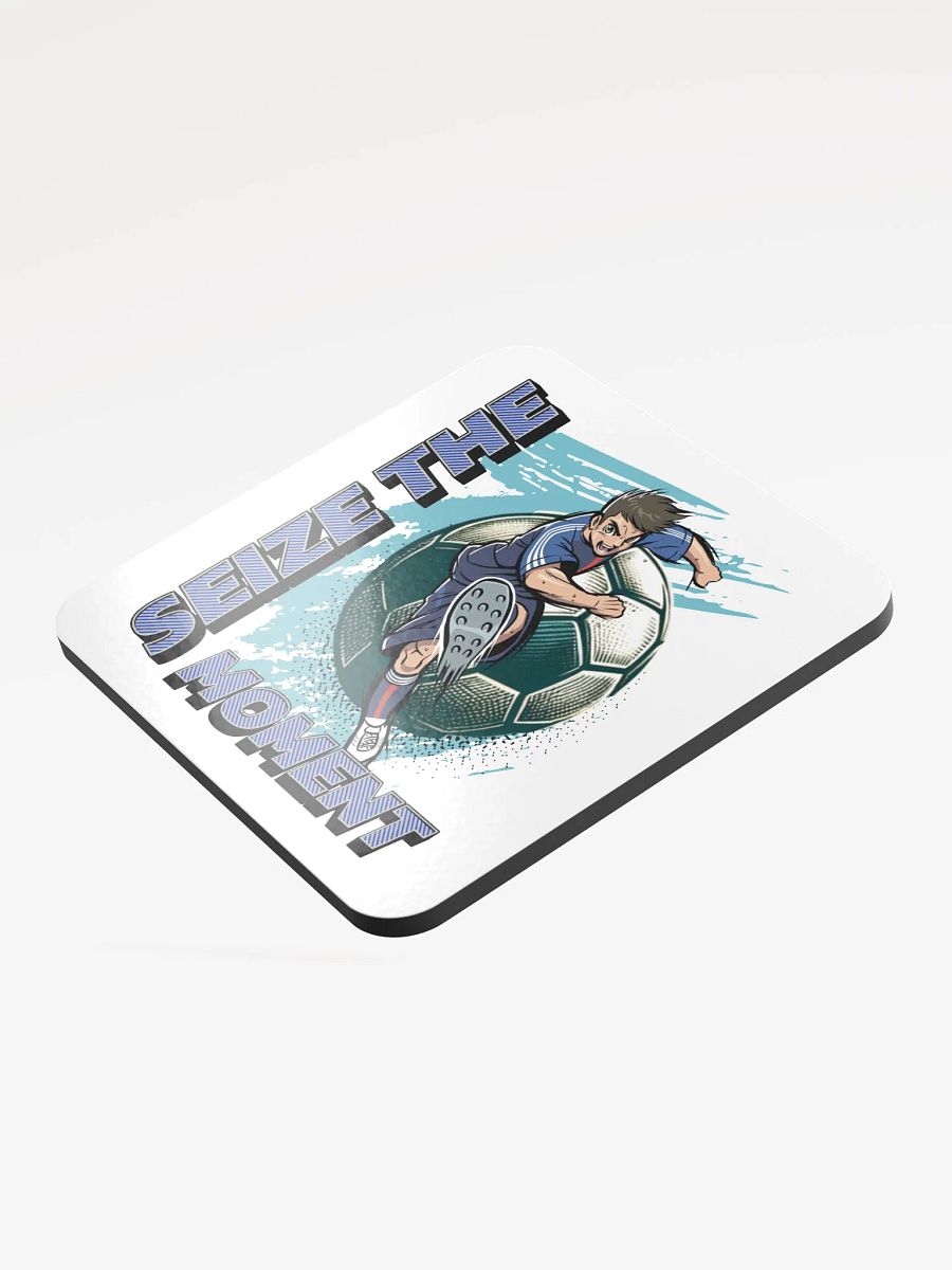Seize The Moment Soccer Dynamic Cork Coaster product image (4)