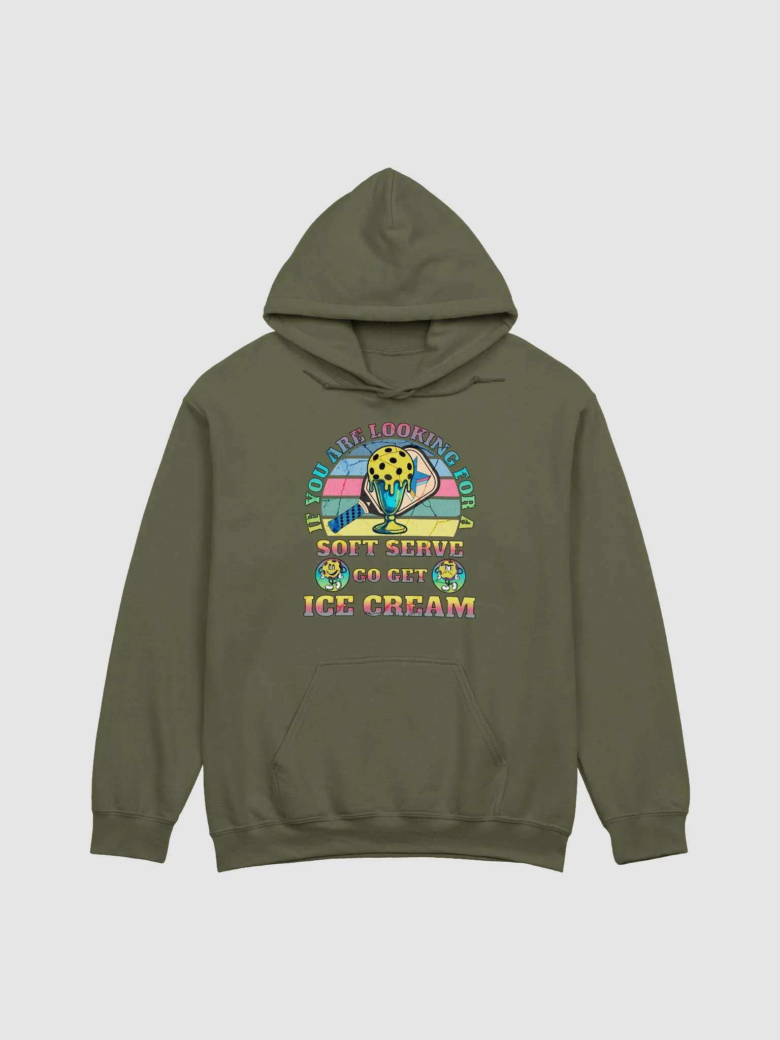 Soft Serve Go Get Ice Cream Paddle Trophy Classic Hoodie product image (11)
