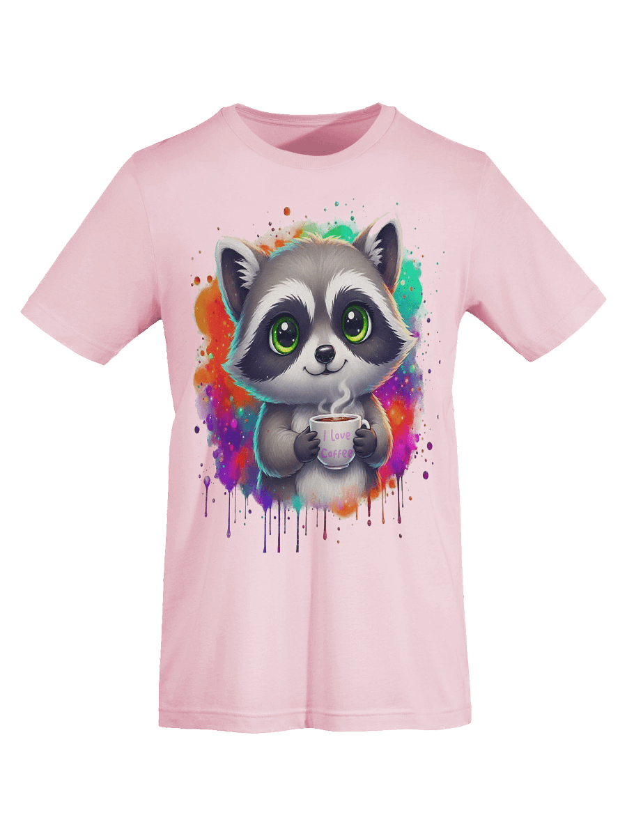 Coffee Lover Raccoon T-Shirt product image (5)