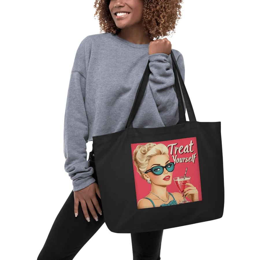 Treat Yourself Retro Chic Tote Bag product image (5)