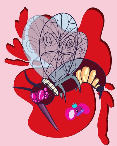 Aquí uno de los monstruos que más orgullo tengo… no tiene nombre me ayudáis? #art #ilustration #creepyart #monster #monsters