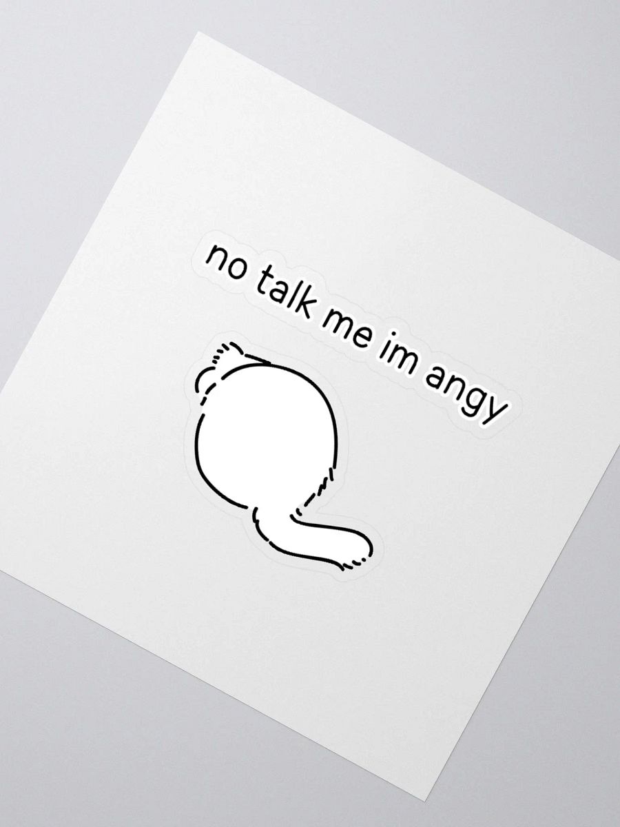 No Talk Manul Angy - Sticker product image (6)