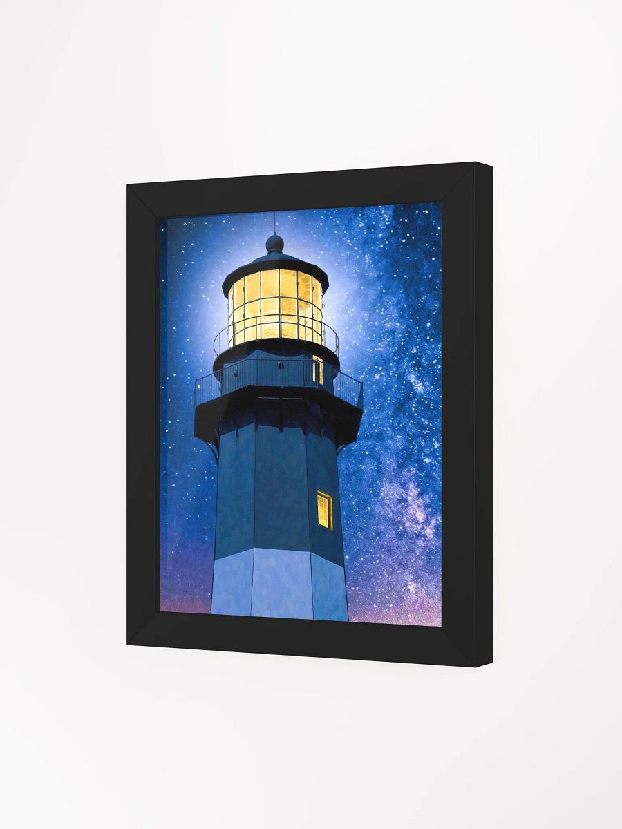 Tybee Island Lighthouse – Starry Night Framed Poster product image (50)