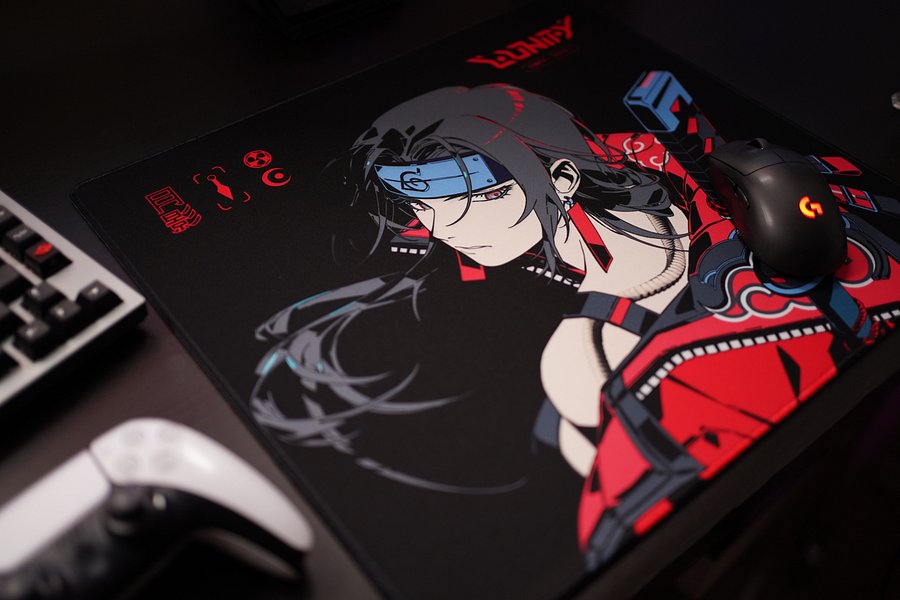 Kunoichi Black Mousepad (18"x16") product image (3)
