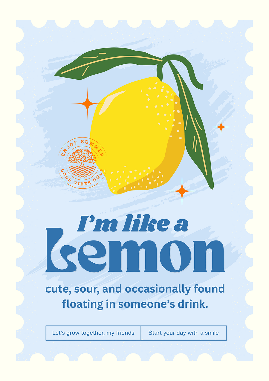 Im Like a Lemon Cute Sour Poster product image (1)