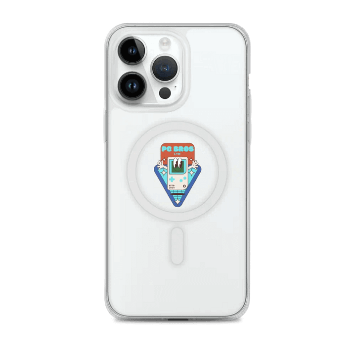 Retro Gamer Logo iPhone® MagSafe® Clear Case product image (2)