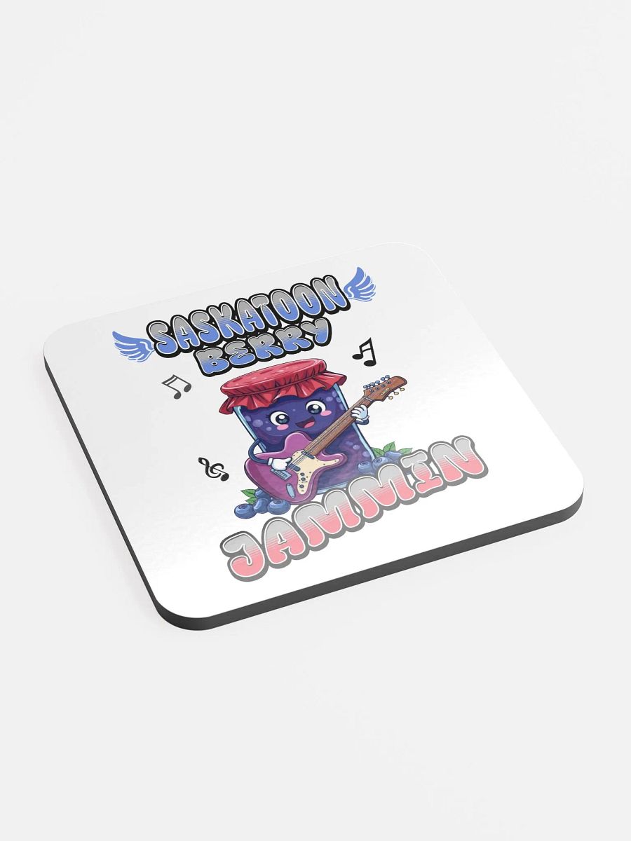 Saskatoon Berry Jammin Jar Cork Coaster product image (1)