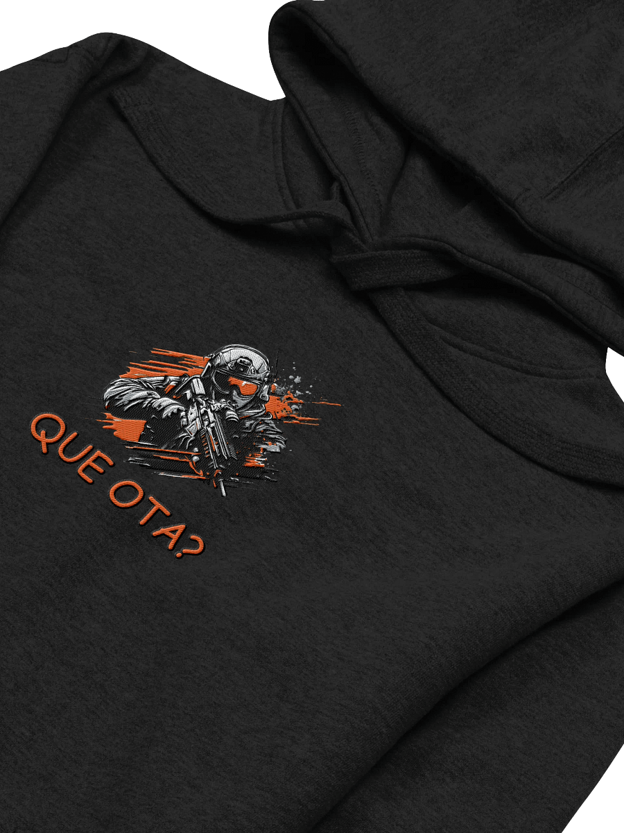 "Que ota?" Center Embriodered Hoodie product image (2)