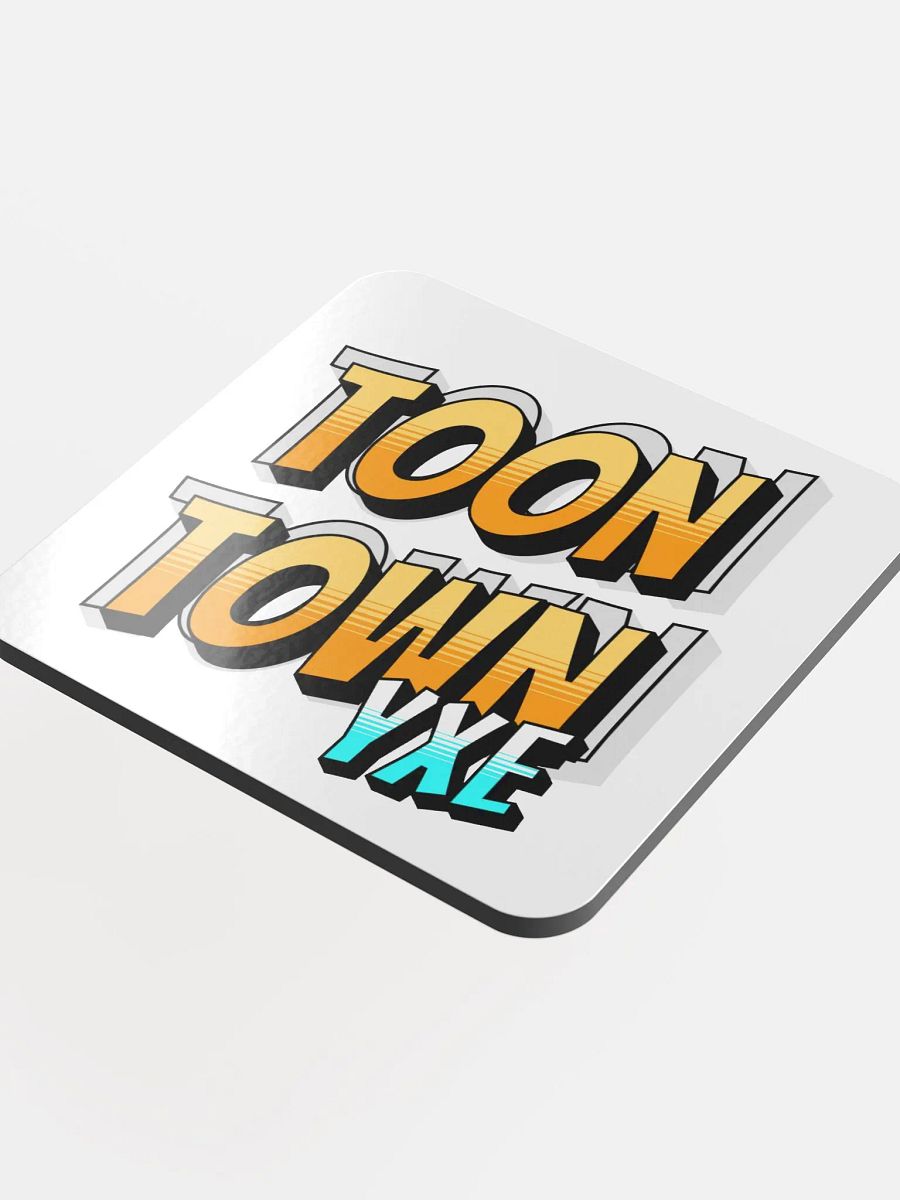 Toon Town YXE Glossed Cork Coaster product image (1)