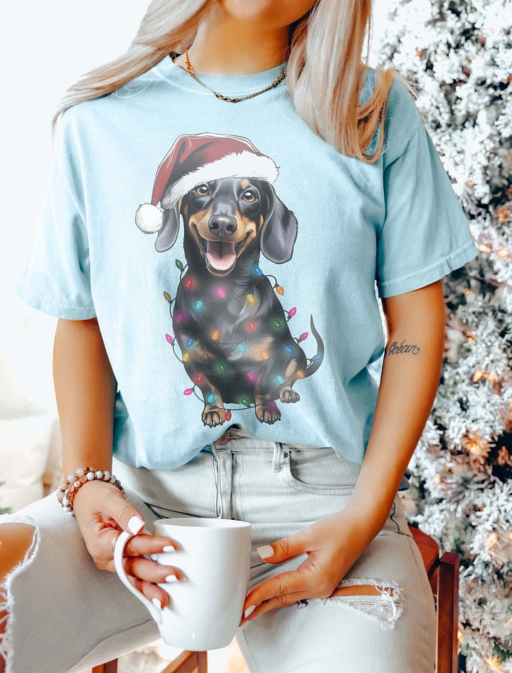 Funny Dachshund Christmas T-Shirt for Wiener/Doxie Paw-rents product image (11)