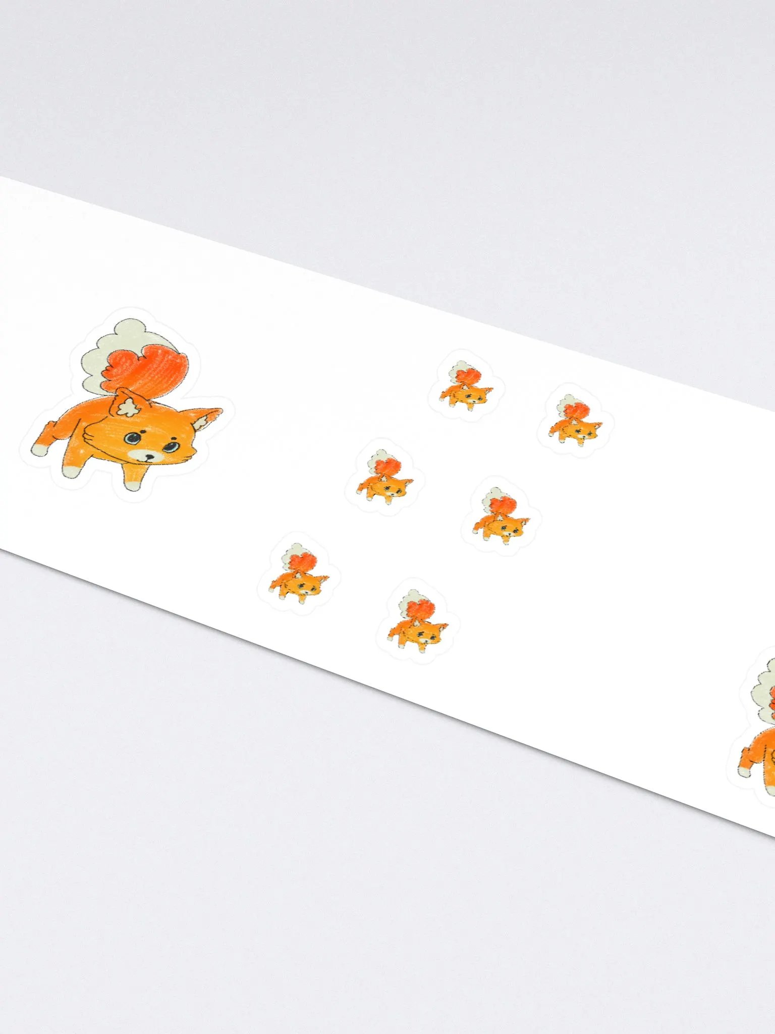Crayon Fox Sticker Sheet product image (4)