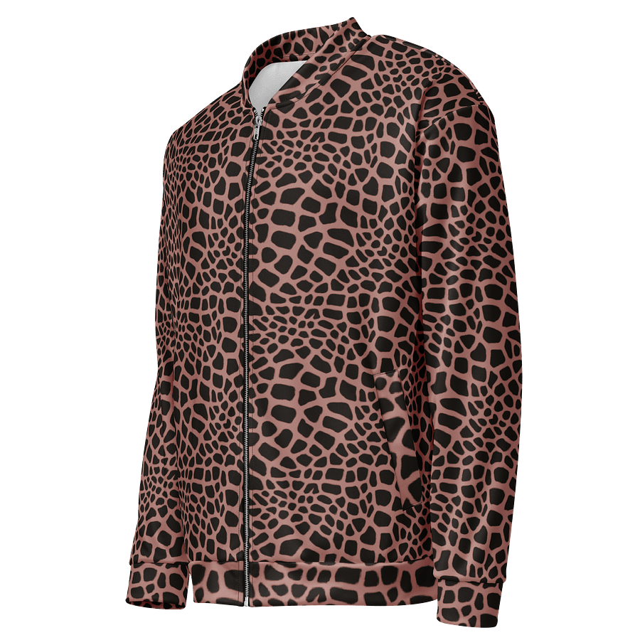 Brown Giraffe Bomber Jacket product image (3)