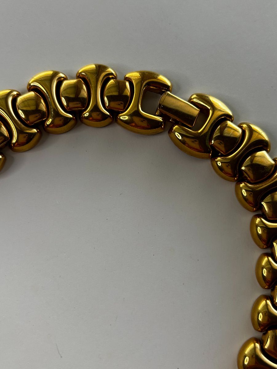 Vintage Trifari Gold Tone Choker Necklace product image (3)