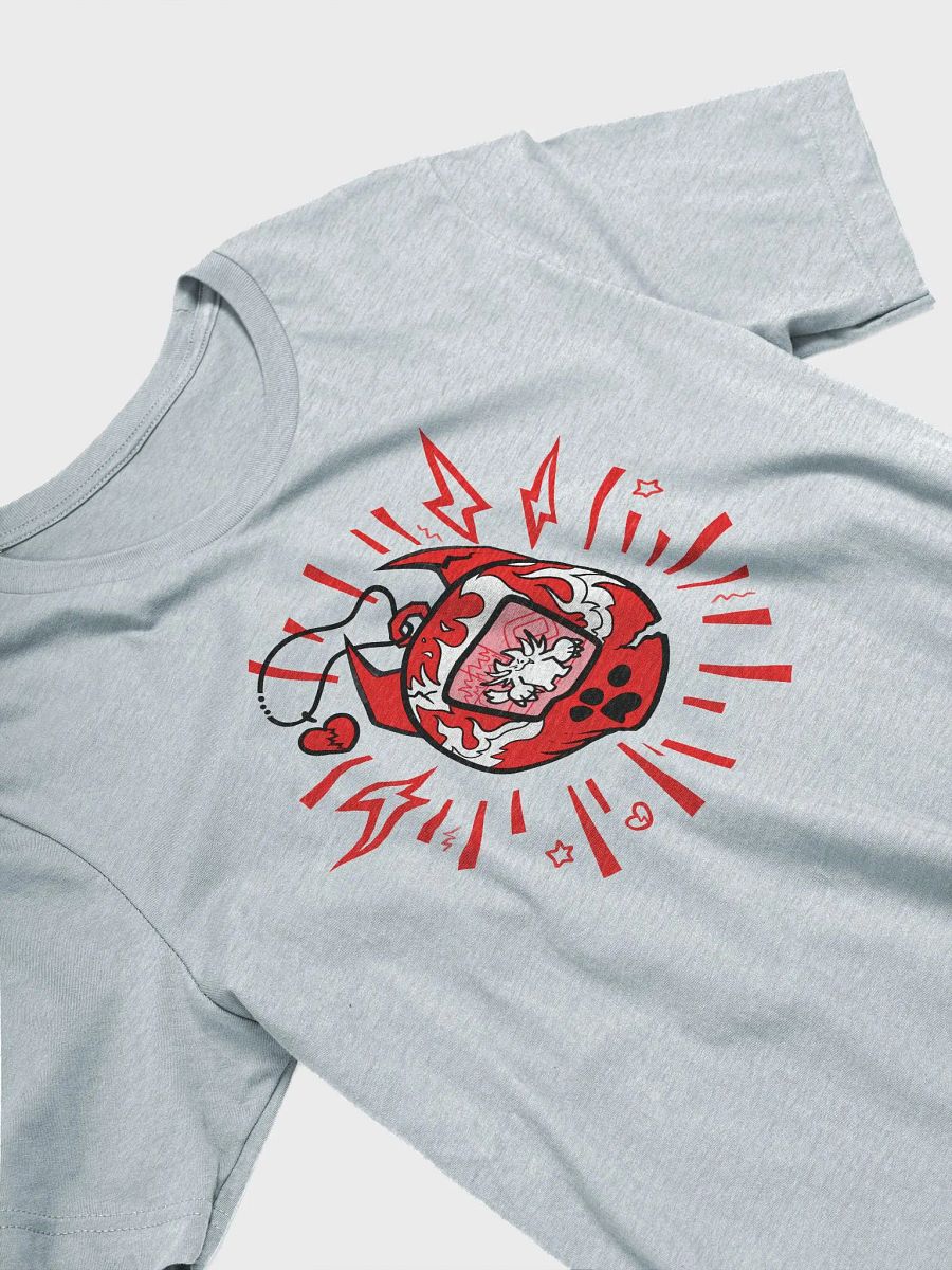 Heartbreaker Virtual Meow // T-Shirt - Black and Red - Light Mode product image (3)