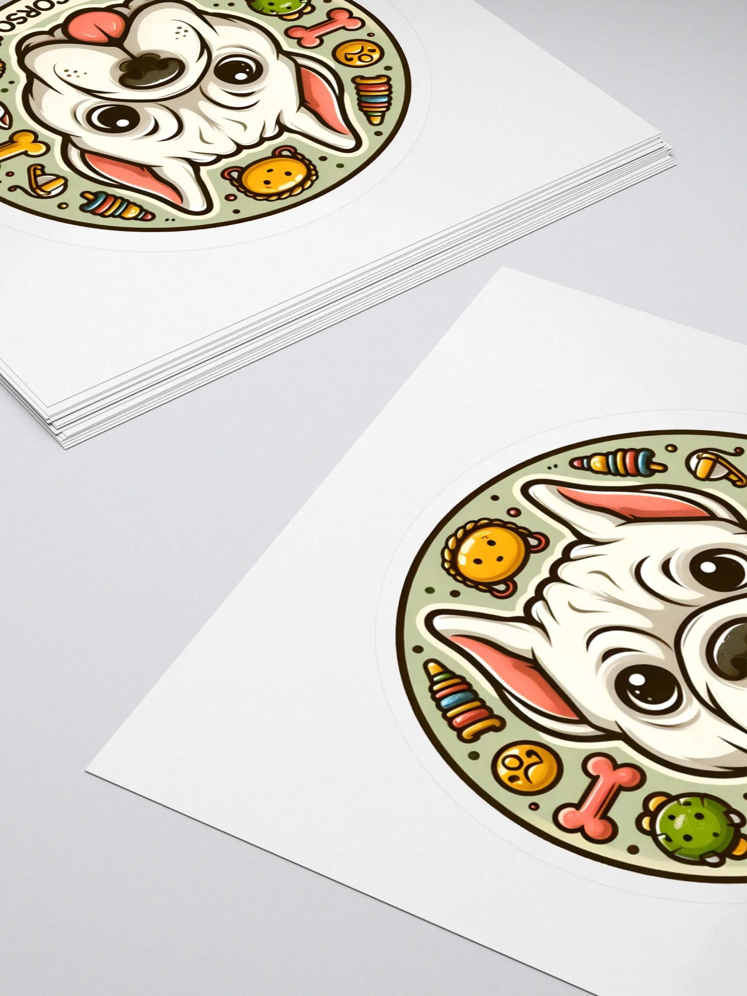 White Cane Corso Sticker – Fun and Elegant Dog Lover Decal product image (4)