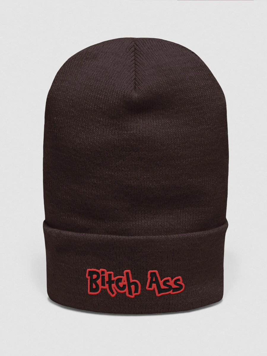 Bitch Ass Yupoong Cuffed Beanie product image (15)