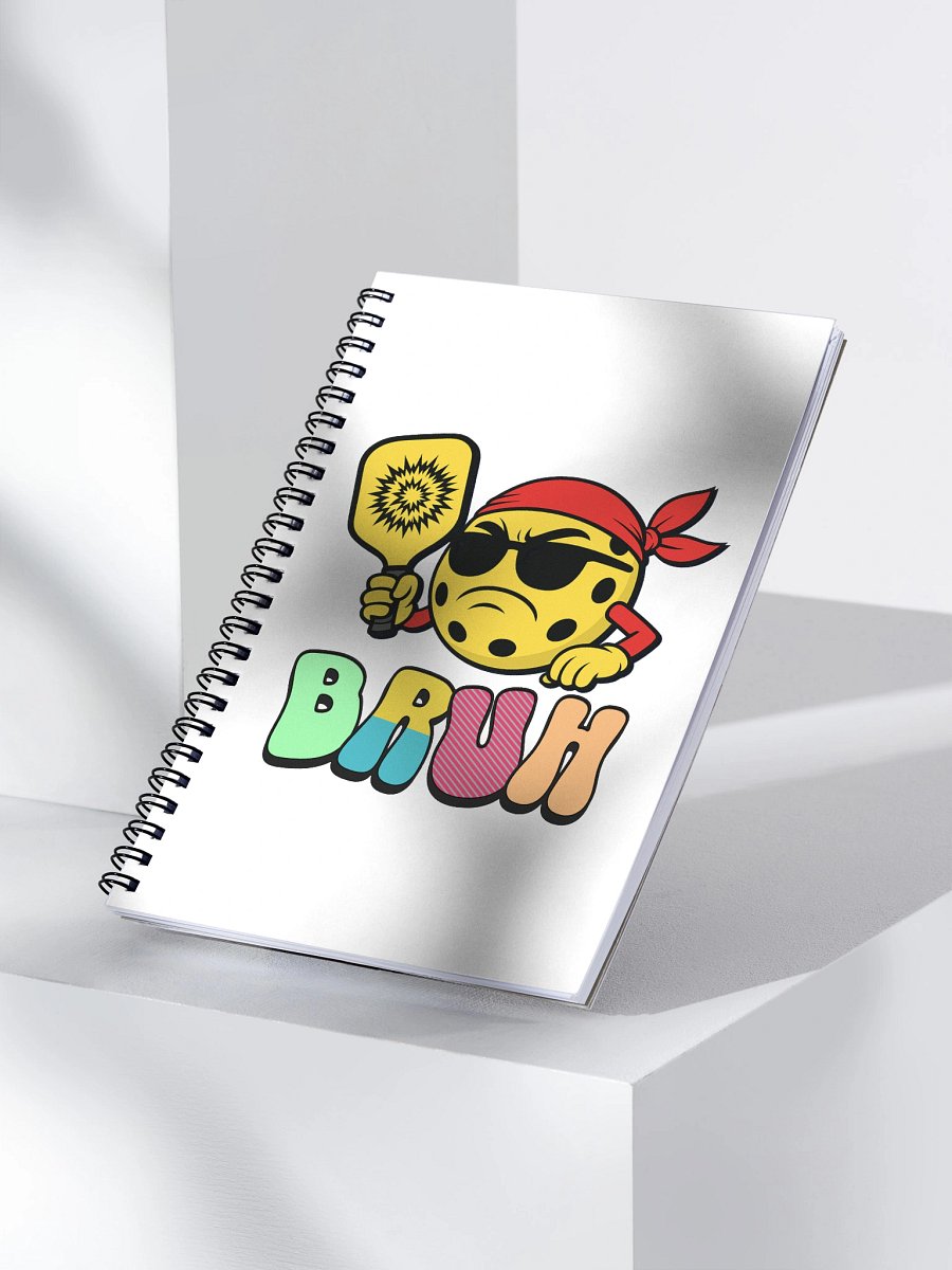 Bruh Pickleball Vibes Spiral Notebook product image (3)