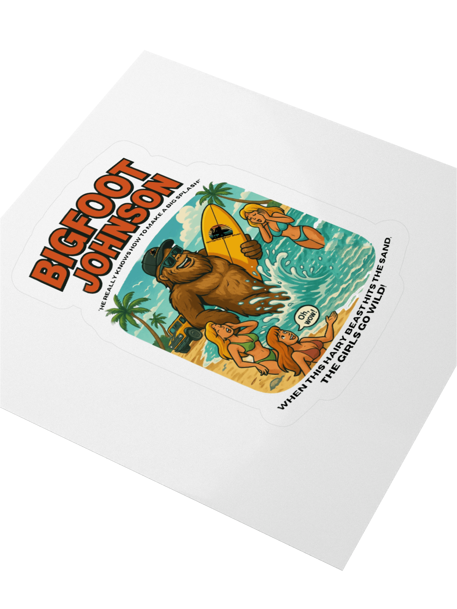 Destination Bigfoot Bronco Bigfoot Johnson Big Splash Decal (Multiple Sizes Available) product image (7)